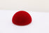 Red Flocked Round Puppet Nose - 40mm - FurriFingers